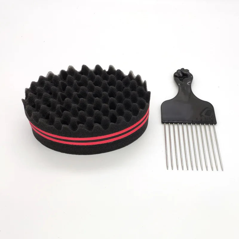 Brosse à cheveux ovale double face,