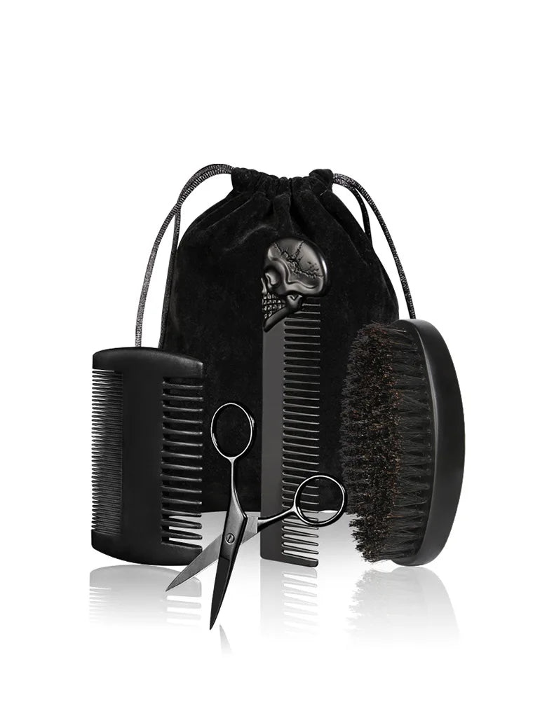 Kit de barbe en bois.