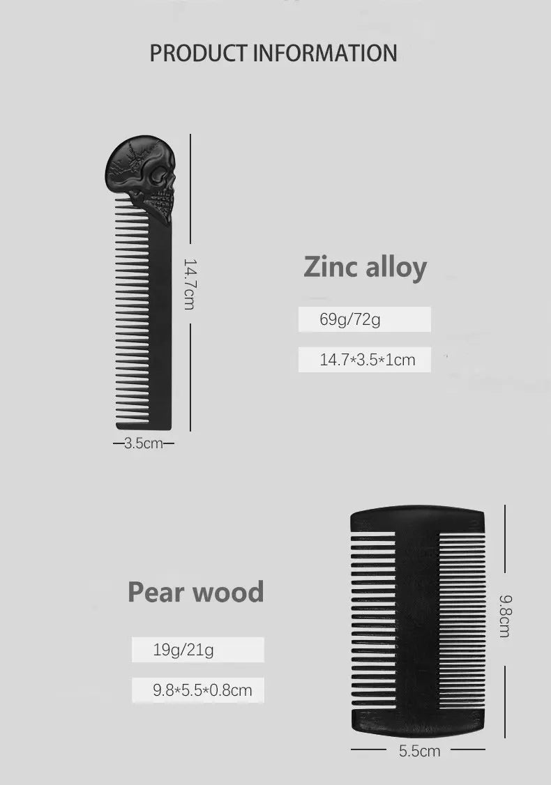 Kit de barbe en bois.
